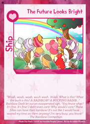Size: 788x1088 | Tagged: safe, artist:arcadianphoenix, artist:ithryskylark, character:apple bloom, character:babs seed, character:diamond tiara, character:featherweight, character:pipsqueak, character:scootaloo, character:silver spoon, character:sweetie belle, character:tag-a-long, character:thin mint, character:twist, species:pegasus, species:pony, apple tree, charity, cutie mark crusaders, rainbow, scooter, tag-a-long, text, thin mint, tree, twilight sparkle's secret shipfic folder