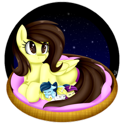 Size: 1024x1024 | Tagged: safe, artist:whitehershey, oc, oc only, oc:white hershey, cute, foal, heart eyes, missing cutie mark, mother, simple background, transparent background, wingding eyes