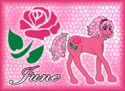 Size: 2338x1700 | Tagged: safe, artist:faerie-starv, g1, female, june rose, solo