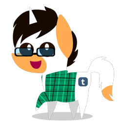 Size: 2000x2000 | Tagged: safe, artist:saveraedae, oc, oc only, oc:ginger fizz, chibi, mini pony, ponified, simple background, solo, transparent background, tumblr