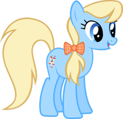 Size: 1024x987 | Tagged: safe, artist:daringdashie, character:apple cider, species:earth pony, species:pony, apple family member, background pony, bow, female, hair bow, mare, simple background, transparent background, vector