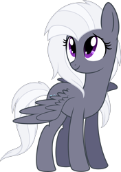 Size: 5000x7105 | Tagged: safe, artist:aureai, oc, oc only, oc:aureai gray, species:pegasus, species:pony, derpibooru community collaboration, .svg available, 2017 community collab, absurd resolution, female, mare, simple background, solo, spread wings, transparent background, vector, wings