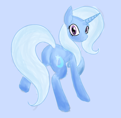 Size: 2409x2337 | Tagged: safe, artist:fribox, character:trixie, species:pony, species:unicorn, female, mare, plot, smiling, solo