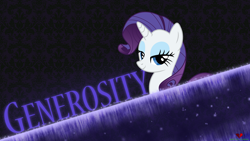 Size: 1920x1080 | Tagged: safe, artist:mentalsuicide1, artist:mysteriouskaos, part of a set, character:rarity, species:pony, species:unicorn, female, looking at you, mare, signature, solo, vector, wallpaper