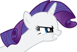 Size: 4966x3337 | Tagged: safe, artist:crimson, character:rarity, absurd resolution, angry, female, nose wrinkle, simple background, solo, transparent background, vector