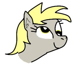 Size: 285x256 | Tagged: safe, artist:barryfrommars, character:derpy hooves, species:pegasus, species:pony, aggie.io, digital art, female, head only, mare, simple background, solo, white background