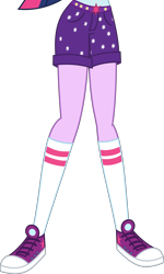 Size: 3425x5698 | Tagged: safe, artist:teentitansfan201, character:twilight sparkle, character:twilight sparkle (scitwi), species:eqg human, equestria girls:legend of everfree, g4, my little pony: equestria girls, my little pony:equestria girls, absurd resolution, clothing, converse, cropped, female, leg focus, legs, pictures of legs, shoes, simple background, sneakers, socks, solo, transparent background, vector