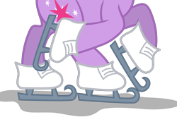 Size: 3297x2186 | Tagged: safe, artist:teentitansfan201, character:twilight sparkle, female, hooves, ice skates, simple background, solo, transparent background