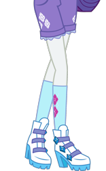 Size: 1014x1620 | Tagged: safe, artist:teentitansfan201, edit, character:rarity, equestria girls:legend of everfree, g4, my little pony: equestria girls, my little pony:equestria girls, boots, clothing, cropped, female, leg focus, shorts, simple background, socks, solo, transparent background, vector, vector edit