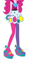 Size: 3000x6167 | Tagged: safe, artist:teentitansfan201, edit, character:pinkie pie, equestria girls:rainbow rocks, g4, my little pony: equestria girls, my little pony:equestria girls, absurd resolution, balloon, bracelet, cropped, female, heart, high heels, jewelry, leg focus, legs, pictures of legs, simple background, solo, transparent background, vector, vector edit, welcome to the show