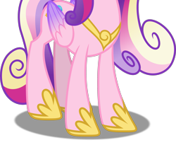 Size: 3147x2576 | Tagged: safe, artist:teentitansfan201, edit, character:princess cadance, species:alicorn, species:pony, cropped, female, hoof shoes, hooves, simple background, solo, transparent background, vector, vector edit
