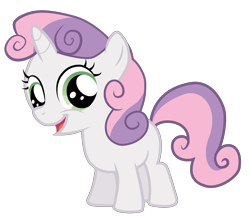 Size: 8007x6956 | Tagged: safe, artist:crimson, character:sweetie belle, episode:twilight time, g4, my little pony: friendship is magic, .ai available, absurd resolution, cute, diasweetes, female, happy, open mouth, simple background, solo, transparent background, vector