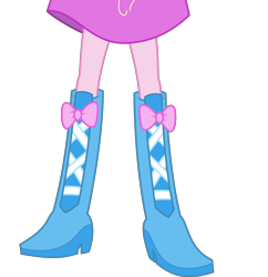 Size: 3994x4121 | Tagged: safe, artist:teentitansfan201, edit, character:pinkie pie, my little pony:equestria girls, absurd resolution, boots, clothing, cropped, female, high heel boots, leg focus, legs, pictures of legs, simple background, skirt, solo, transparent background, vector, vector edit