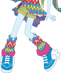 Size: 6989x8356 | Tagged: safe, artist:teentitansfan201, edit, character:rainbow dash, equestria girls:legend of everfree, g4, my little pony: equestria girls, my little pony:equestria girls, absurd resolution, boots, camp fashion show outfit, cropped, female, leg focus, legs, pictures of legs, simple background, solo, transparent background, vector, vector edit