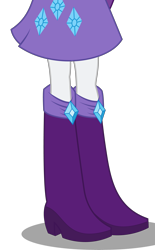 Size: 3262x5274 | Tagged: safe, artist:teentitansfan201, edit, character:rarity, my little pony:equestria girls, absurd resolution, boots, clothing, cropped, female, high heel boots, leg focus, legs, pictures of legs, simple background, skirt, solo, transparent background, vector, vector edit