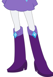 Size: 5137x7483 | Tagged: safe, artist:teentitansfan201, edit, character:rarity, my little pony:equestria girls, absurd resolution, boots, clothing, cropped, female, high heel boots, leg focus, legs, pictures of legs, simple background, skirt, solo, transparent background, vector, vector edit
