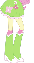 Size: 4985x9073 | Tagged: safe, artist:teentitansfan201, edit, character:fluttershy, my little pony:equestria girls, absurd resolution, boots, clothing, cropped, female, high heel boots, leg focus, legs, pictures of legs, raised leg, simple background, skirt, socks, solo, transparent background, vector, vector edit