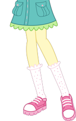 Size: 1007x1590 | Tagged: safe, artist:teentitansfan201, edit, character:fluttershy, equestria girls:legend of everfree, g4, my little pony: equestria girls, my little pony:equestria girls, camp everfree outfits, clothing, cropped, female, leg focus, legs, pictures of legs, shoes, shorts, simple background, socks, solo, transparent background, vector, vector edit