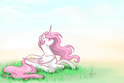Size: 3000x2000 | Tagged: safe, artist:valkyrie-girl, character:princess celestia, female, pink-mane celestia, solo, windswept mane, younger