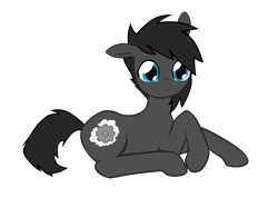 Size: 3840x3003 | Tagged: safe, artist:fluor1te, oc, oc only, cutie mark, gray, simple background, sitting, solo, steampunk, transparent background, vector