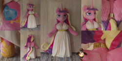 Size: 1988x1000 | Tagged: safe, artist:essorille, character:princess cadance, species:alicorn, species:anthro, species:pony, species:unguligrade anthro, anthro plushie, clothing, dress, female, irl, life size, photo, plushie, solo