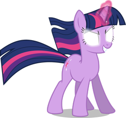 Size: 1024x961 | Tagged: safe, artist:mewtwo-ex, character:twilight sparkle, character:twilight sparkle (unicorn), species:pony, species:unicorn, female, glowing eyes, glowing horn, grin, mare, simple background, smiling, solo, transparent background, vector