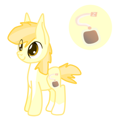 Size: 966x977 | Tagged: safe, artist:casanova-mew, oc, oc only, oc:banana split, parent:dinky hooves, parent:pipsqueak, parents:dinkysqueak, species:earth pony, species:pony, nonbinary, offspring, reference sheet, solo