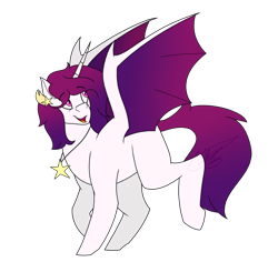 Size: 1800x1700 | Tagged: safe, artist:sketchthebluepegasus, oc, oc only, oc:shimmering cosmos, species:alicorn, species:bat pony, species:pony, bat pony alicorn, female, mare, simple background, solo, transparent background