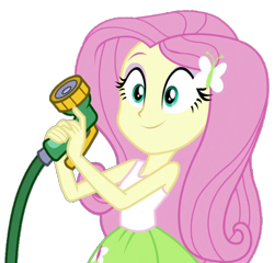 Size: 684x658 | Tagged: safe, artist:thebar, character:fluttershy, equestria girls:dance magic, g4, my little pony: equestria girls, my little pony:equestria girls, spoiler:eqg specials, butterfly, cute, female, hose, simple background, solo, transparent background