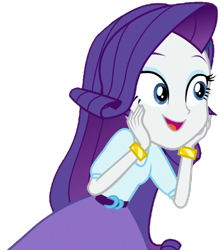 Size: 492x558 | Tagged: safe, artist:thebar, character:rarity, equestria girls:dance magic, g4, my little pony: equestria girls, my little pony:equestria girls, spoiler:eqg specials, adorable face, belt, bracelet, clothing, cute, female, jewelry, raribetes, simple background, skirt, solo, transparent background
