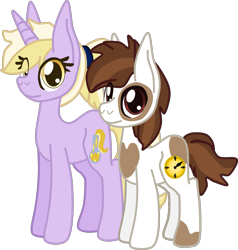 Size: 1137x1196 | Tagged: safe, artist:casanova-mew, character:dinky hooves, character:pipsqueak, species:pony, ship:dinkysqueak, female, male, older, shipping, simple background, straight, transparent background