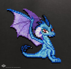 Size: 1024x992 | Tagged: safe, artist:hexfloog, character:princess ember, species:dragon, episode:gauntlet of fire, g4, my little pony: friendship is magic, irl, perler beads, photo, solo