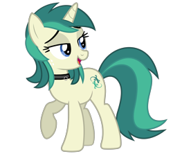Size: 6000x5400 | Tagged: safe, artist:tyamat, edit, oc, oc only, oc:spring starflower, species:pony, species:unicorn, absurd resolution, choker, cute, freckles, lidded eyes, male to female, recolor, simple background, smiling, trans female, transgender, transparent background, vector