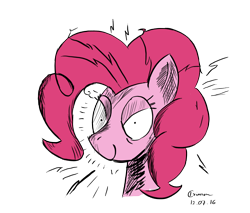 Size: 1452x1237 | Tagged: safe, artist:crimson, character:pinkie pie, species:pony, bust, female, portrait, simple background, solo, transparent background