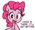 Size: 812x696 | Tagged: safe, artist:lilboulder, character:pinkie pie, species:earth pony, species:pony, g4, cute, dialogue, diapinkes, female, looking at you, mare, motivational, open mouth, open smile, positive message, positive ponies, raised hoof, simple background, smiling, solo, talking to viewer, text, white background, wholesome