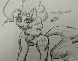 Size: 2797x2183 | Tagged: safe, artist:katkathasahathat, character:pinkie pie, species:earth pony, species:pony, female, solo, traditional art