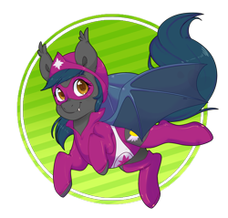 Size: 3000x2869 | Tagged: safe, artist:inkie-heart, oc, oc only, oc:speck, species:bat pony, dc comics, simple background, solo, star sapphire, transparent background
