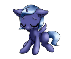 Size: 942x785 | Tagged: safe, artist:shusu, character:princess luna, species:alicorn, species:pony, crying, female, filly, sad, solo, woona, younger