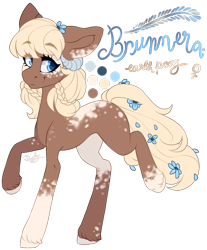 Size: 675x816 | Tagged: safe, artist:dusty-onyx, oc, oc only, oc:brunnera, species:earth pony, species:pony, female, flower, mare, simple background, solo, transparent background