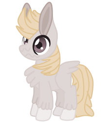 Size: 849x956 | Tagged: safe, artist:casanova-mew, oc, oc:taffy, parent:cream puff, parent:pound cake, species:earth pony, species:pegasus, species:pony, colt, female, male, older, parents:poundpuff, poundpuff, simple background, solo, straight, two toned wings, wavy mouth, white background