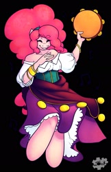 Size: 1241x1920 | Tagged: safe, artist:sheela, character:pinkie pie, species:anthro, friendship is witchcraft, crossover, esmeralda, explicit source, gypsy pie, hunchback of notre dame