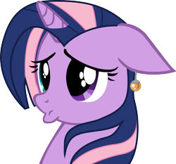 Size: 1000x933 | Tagged: safe, artist:cupcakescankill, character:fluttershy, character:twilight sparkle, dragon ball z, duckface, female, fusion, potara, simple background, solo, transparent background, vector