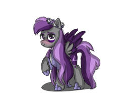 Size: 2500x2000 | Tagged: safe, artist:sodadoodle, oc, oc only, oc:scintillalight, species:pony, bags under eyes, blushing, clothing, colored, colored sketch, colored wings, dress, female, flower, gala, gala dress, looking at you, mare, multicolored hair, multicolored wings, shading, shadow, shoes, show accurate, simple background, sketch, solo, transparent background, tuxedo