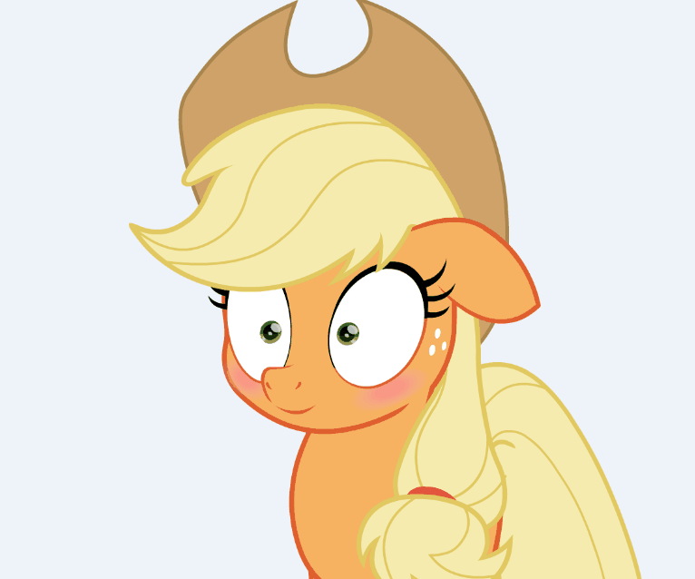 Size: 766x638 | Tagged: safe, artist:spookitty, character:applejack, angry, animated, blushing, female, heck, pony tale adventures, solo, yelling