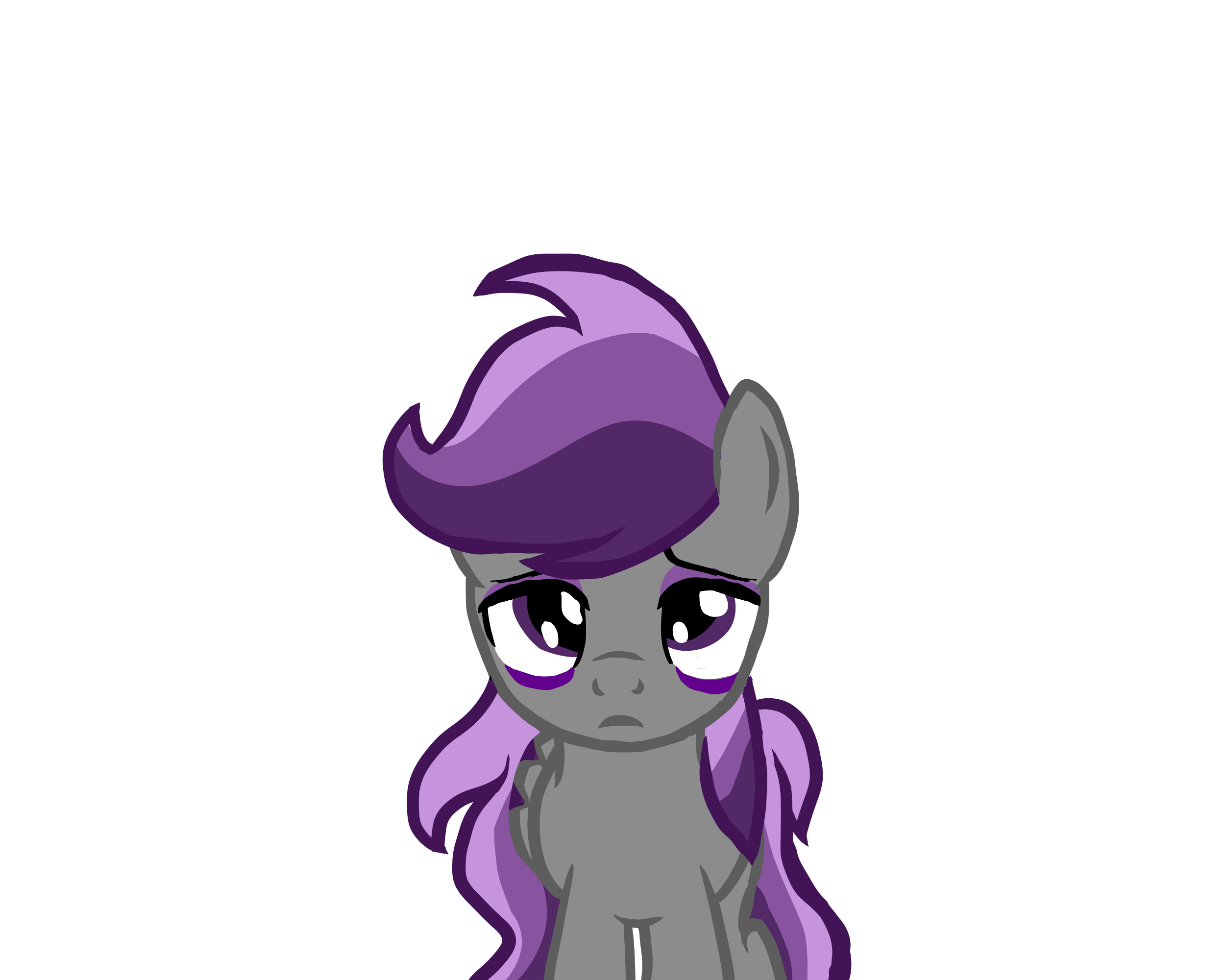 Size: 2500x2000 | Tagged: safe, artist:sodadoodle, oc, oc only, oc:scintillalight, species:pegasus, species:pony, animated, bags under eyes, colored wings, eye shimmer, eyebrows, female, frown, gif, looking at you, mare, multicolored hair, multicolored wings, sad, simple background, solo, white background