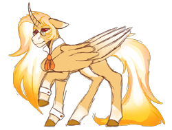 Size: 1548x1168 | Tagged: safe, artist:unicorn-mutual, oc, parent:daybreaker, parent:sunburst, species:alicorn, species:pony, folded wings, glasses, male, offspring, simple background, solo, stallion, transparent background