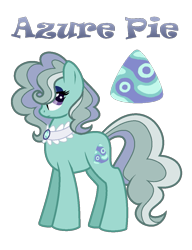 Size: 833x1085 | Tagged: safe, artist:hazardous-andy, base used, oc, oc only, oc:azure pie, parent:coco pommel, parent:marble pie, parents:marblecoco, species:earth pony, species:pony, female, magical lesbian spawn, mare, offspring, simple background, solo, transparent background