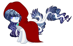 Size: 2248x1435 | Tagged: safe, artist:poppyglowest, oc, oc:winter hiko, species:pony, species:unicorn, augmented tail, cloak, clothing, female, mare, simple background, solo, transparent background