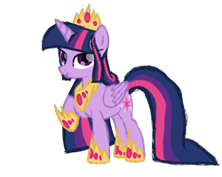 Size: 2500x2000 | Tagged: safe, artist:sodadoodle, character:twilight sparkle, character:twilight sparkle (alicorn), species:alicorn, species:pony, sodaverse, clothing, crown, female, hoof shoes, older, older twilight, peytral, raised hoof, regalia, shoes, simple background, solo, transparent background