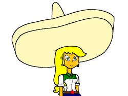 Size: 1204x912 | Tagged: safe, artist:samueljcollins1990, character:applejack, my little pony:equestria girls, clothing, hat, mexican, mexican hat, mexijack, sombrero